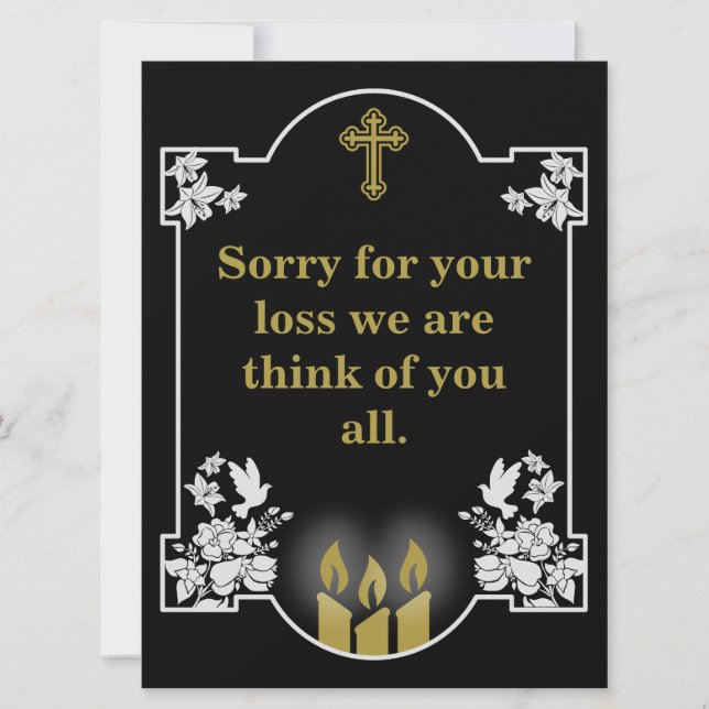 Mensaje de soporte de condolencia (Anverso)