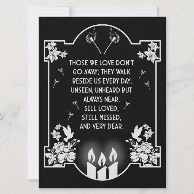 Mensaje de soporte de condolencia (Anverso)