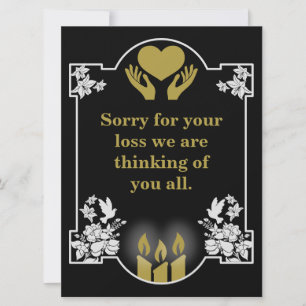 Mensaje de soporte de condolencia