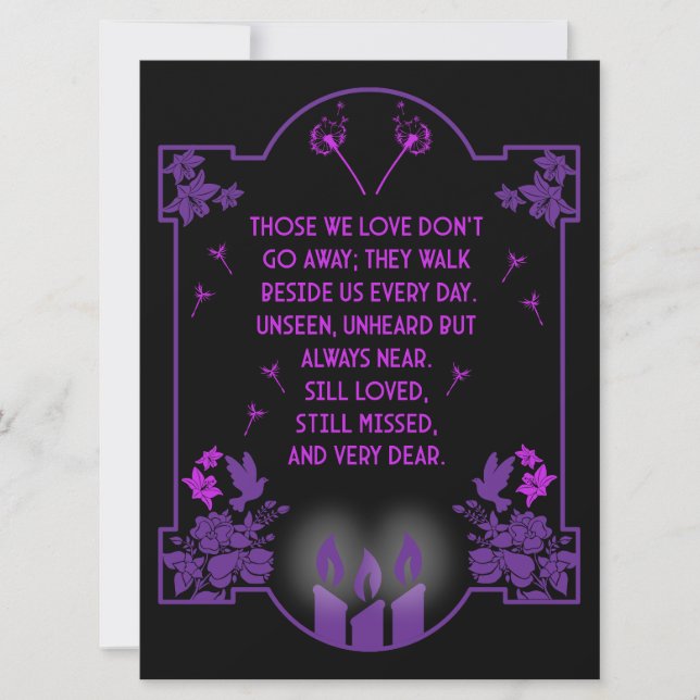 Mensaje de soporte de condolencia (Anverso)