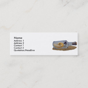 Mensaje En La Tarjeta De Perfil Del Frasco