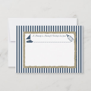 Mensaje en un Baby Shower de botellas