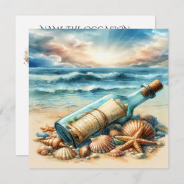 Mensaje en una invitación de botella