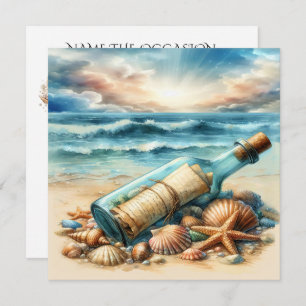 Mensaje en una invitación de botella