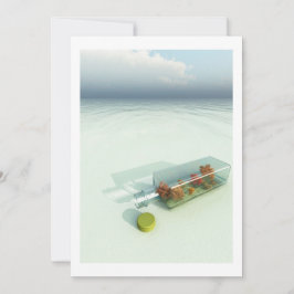 Mensaje en una invitación de la botella