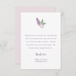 Mensaje Floral rosa personalizado - Tarjeta de agr