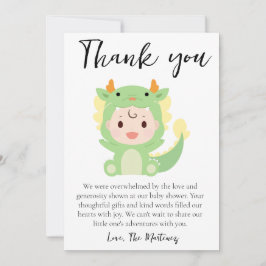 mensaje lindo ducha bebé tarjetas de agradecimient