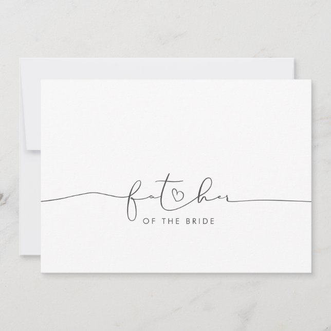 Mensaje matutino del padre de la novia Boda (Anverso)