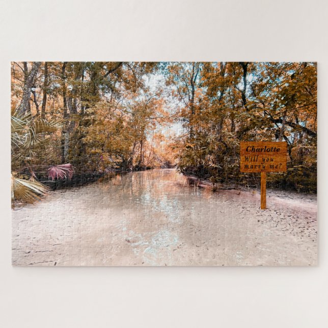 Mensaje oculto Sunrise Stream Marry Me Puzzle (Horizontal)