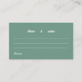 Mensaje Para Tarjeta Boda Verde Simple