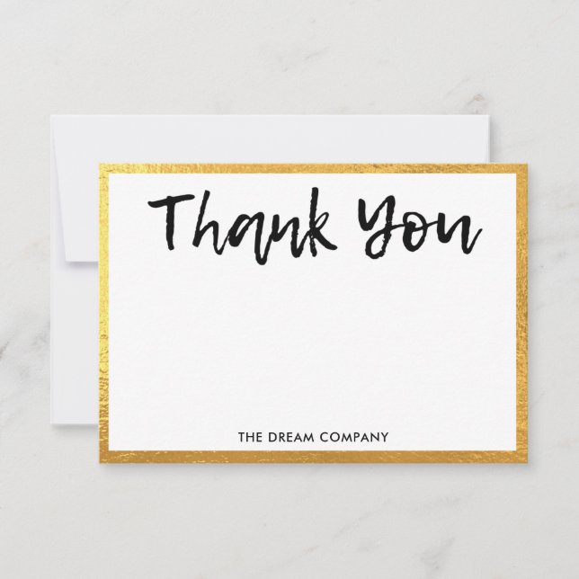 Mensaje personal de oro Gracias Media Insert (Anverso)