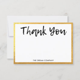 Mensaje personal de oro Gracias Media Insert