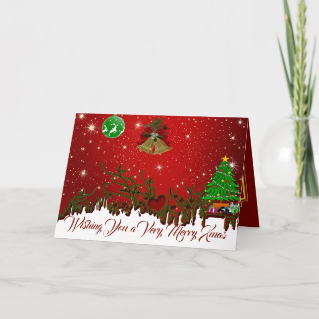 Mensaje personalizado Saludos de Navidad (Anverso)