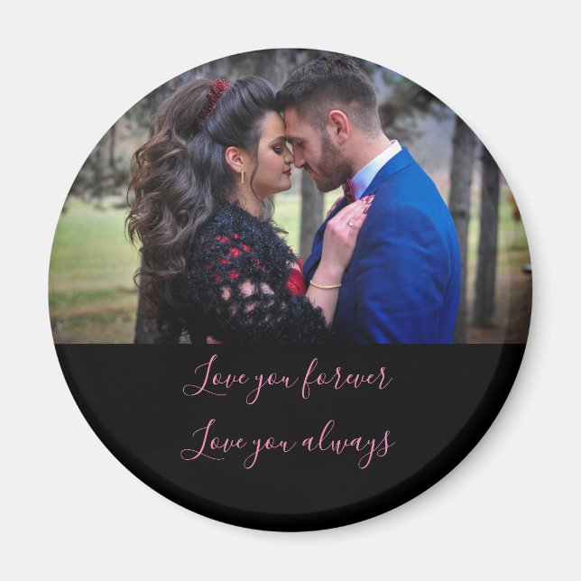 Mensaje personalizado y el imán de amor fotográfic (Frente)