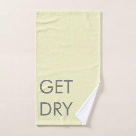 Mensaje seco o Personalizado gris y amarillo pálid