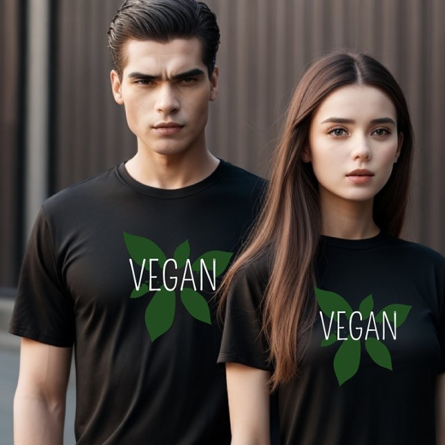 Mensaje Vegan Unisex camiseta (Subido por el creador)