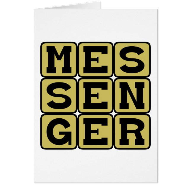 Mensajero, Uno Que Entrega (Frente)