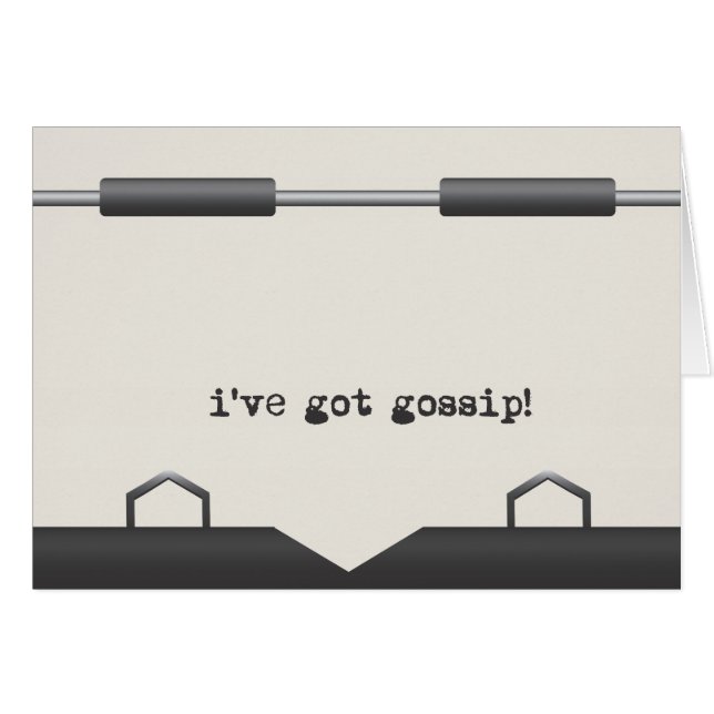 Mensajes antiguos de máquina de escribir (Anverso (Horizontal))