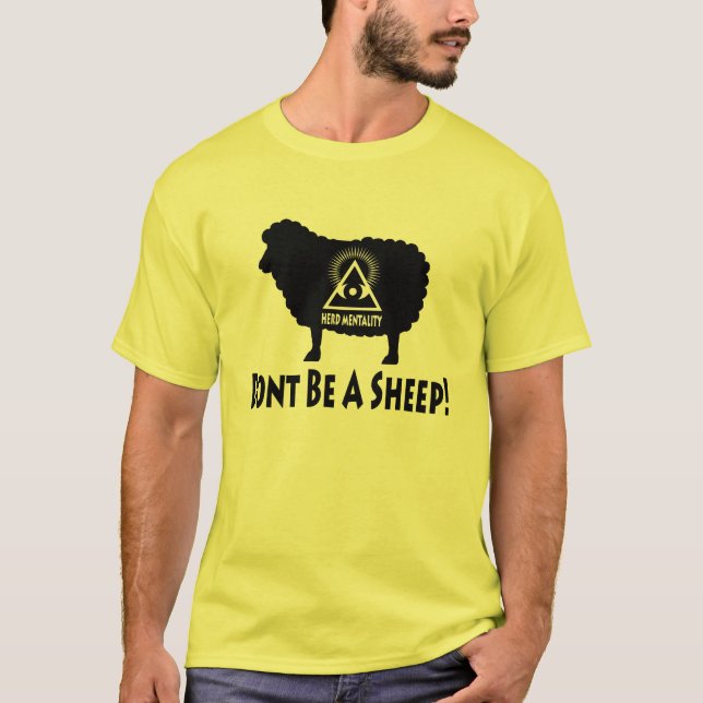 Mentalidad de la manada - no sea una camiseta de (Anverso)