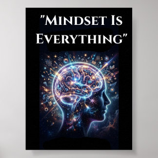 Mentalidad Lo Es Todo Arte De Pared Motivacional P