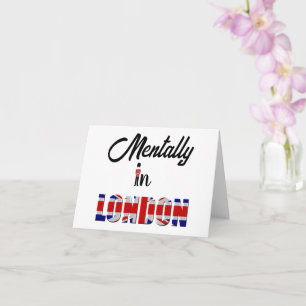 Mentalmente En La Tarjeta De Saludo De Londres