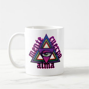 Mente Cuerpo Alma taza de café taza espiritualidad