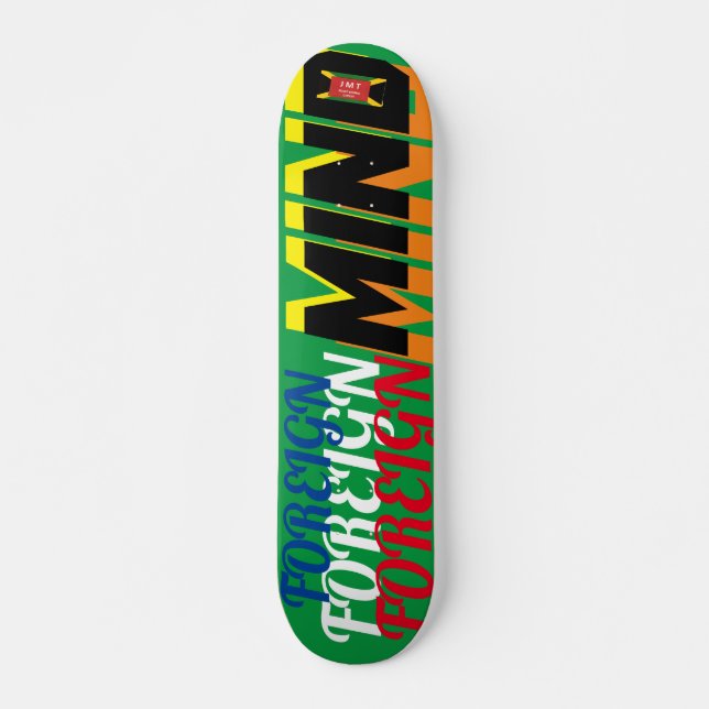 MENTE EXTRANJERA 7 Placa para skateboard de 3/4" (Anverso )