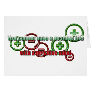 Mente positiva de la negativa de la vida