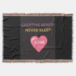 Mentes Creativas Nunca Duermen Manta de Amor para 