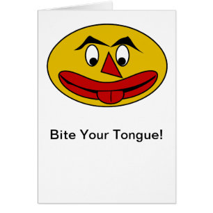 Mentir tu lengua graciosa cara amarilla