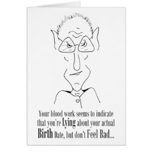 Mentira sobre su fecha de nacimiento - tarjeta