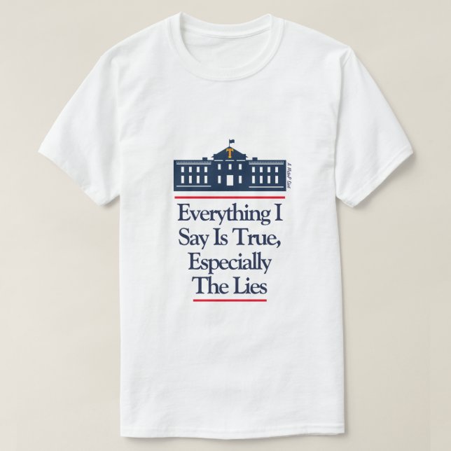 Mentiras verdaderas - Una camiseta de MisterP (Diseño del anverso)