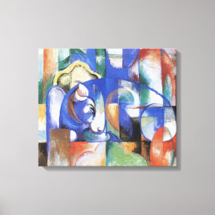 Mentiroso toro de Franz Marc, arte de cubismo vint