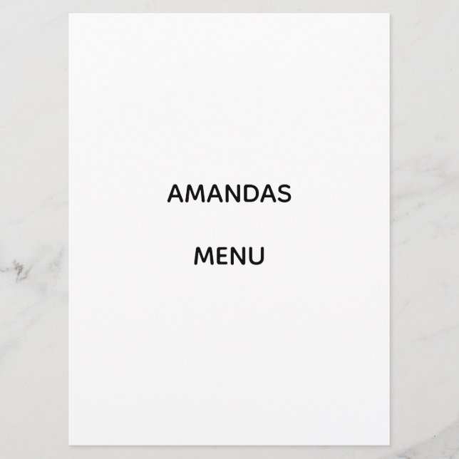 MENÚ (Anverso)