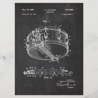 Menú 1962 Snare Drum - Patent Draw