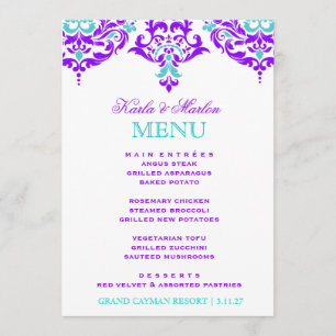 Menú 311 aguamarina del ciruelo del damasco de lunes