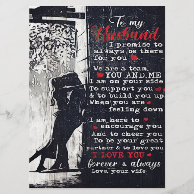 Menú A la carta de mi marido | Cute Presente A Mi Espos (Anverso)