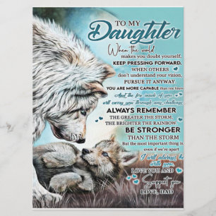 Menú A mi hija, regalo familiar de león, cumpleaños de 