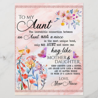 Menú A Mi regalo de tía, regalo de mariposa de sobrina