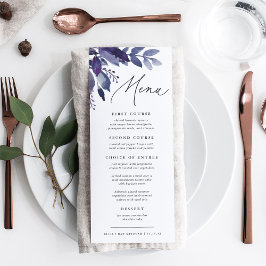 Menú Abundant Foliage Violet Botanical