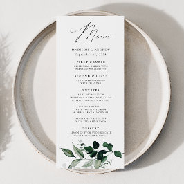 Menú Abundant Greenery Dinner Boda