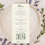 Menú Acuarela de golf<br><div class="desc">Añada un toque de elegancia a su evento con nuestro menú acuarela Golf. Perfecto para bodas, fiestas o reuniones especiales relacionadas con el golf, este menú de diseño elegante cuenta con un impresionante ilustracion acuático de clubes de golf, que capta el espíritu del juego con sofisticación. La carta, elaborada con...</div>
