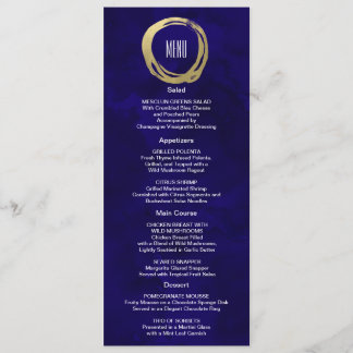 Menú Acuarela y carta de Personalizados Gold Modern
