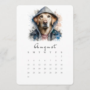 Menú Agosto Naturaleza independiente perro salpicar art
