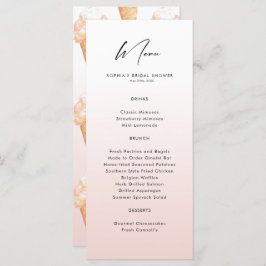 Menú Agua Hielo Crema Británica Ducha