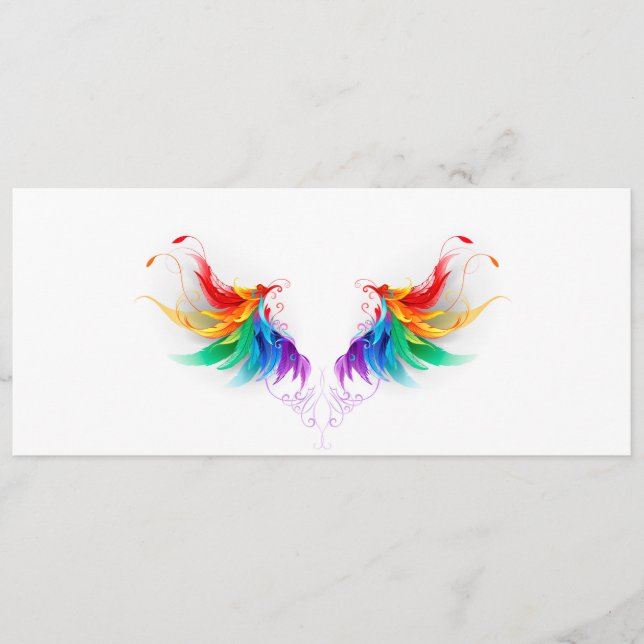 Menú Alas del arco iris fluidas (Anverso)