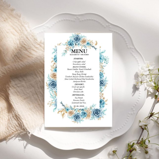 Menú Algo azul antes de duchar Ducha de novia (Subido por el creador)