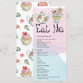 Menú Alicia en el país de las maravillas | Fiesta del t