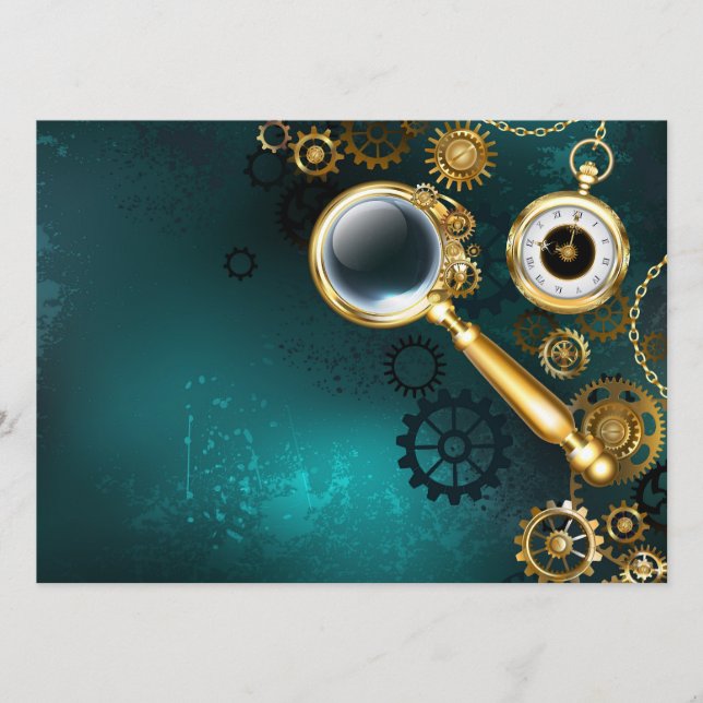 Menú Ampliador en estilo Steampunk (Anverso)