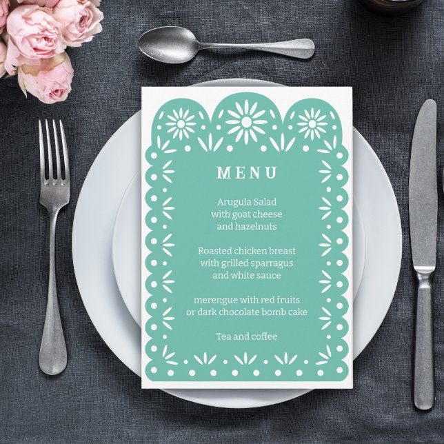 menú AQUA MEXICAN PAPEL PICADO (Subido por el creador)